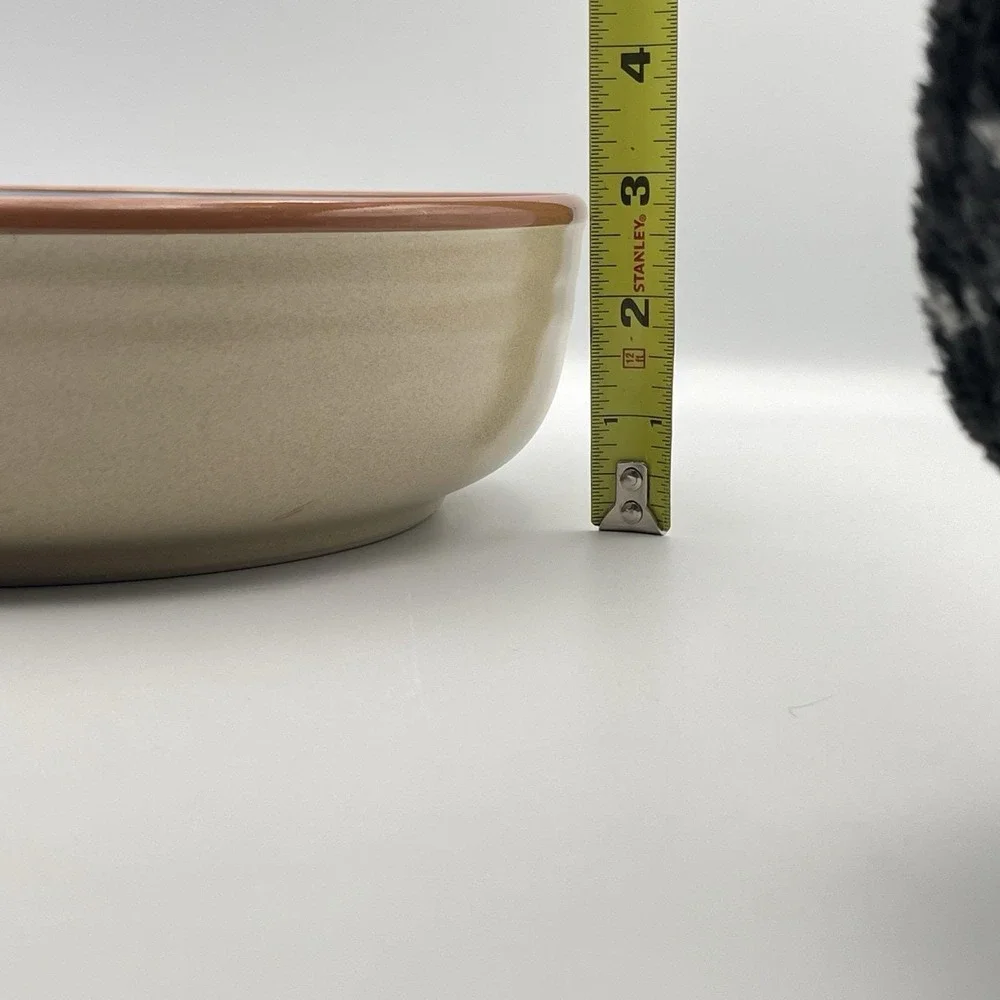Vintage 1980s Noritake Blue Adobe Stoneware Serving Bowl 9.5
